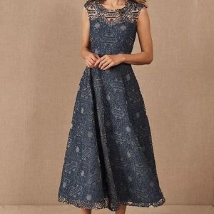 Anthropologie Blue Presley Dress